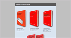 Desktop Screenshot of brandschutzverlag.de